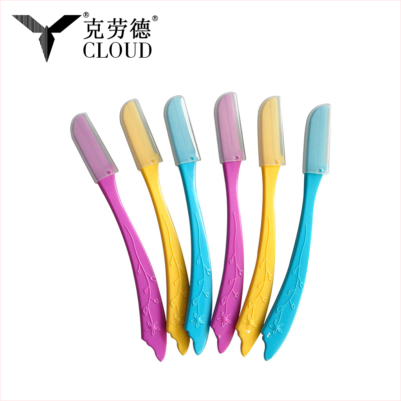 Máquina de barbear portátil descartável para sobrancelhas para viagens