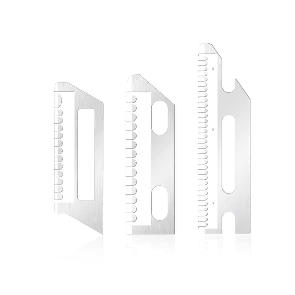 Lâminas de barbear portáteis ultra-lisas em aço inoxidável