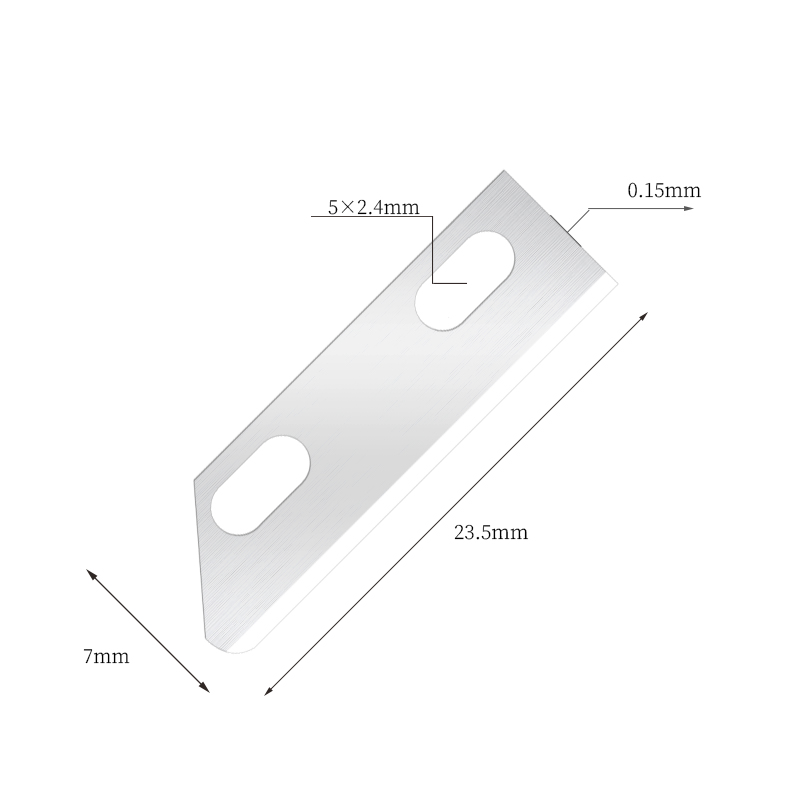 Lâminas de barbear portáteis ultra-lisas em aço inoxidável