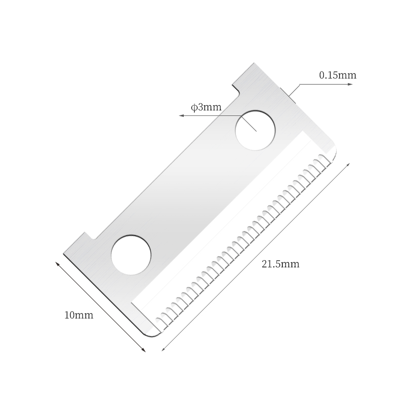 Lâminas de barbear para sobrancelhas de aço inoxidável de ponta única