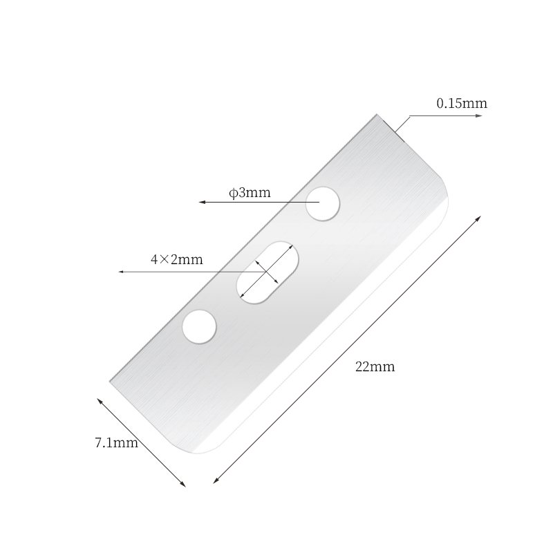 Lâmina removedora de sobrancelha lisa e seda multifuncional