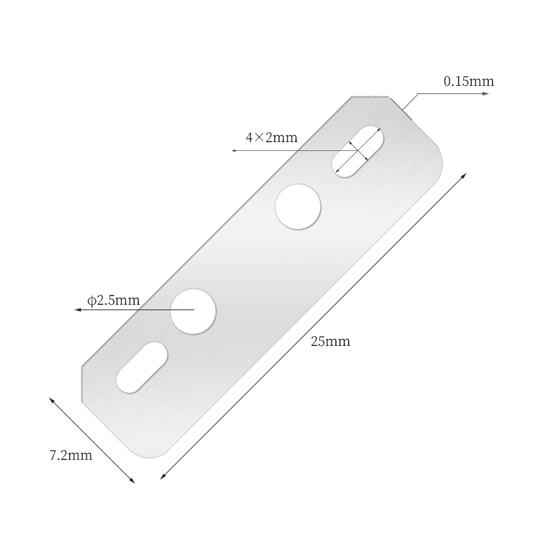 Lâmina removedora de sobrancelha lisa e seda multifuncional