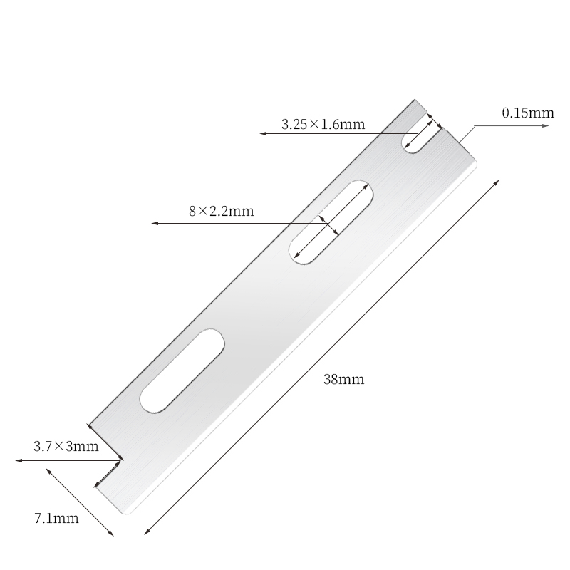Lâminas de barbear para sobrancelhas reutilizáveis ​​de aço inoxidável multiuso