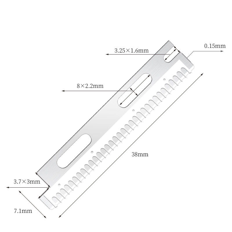 Lâminas de barbear para sobrancelhas reutilizáveis ​​de aço inoxidável multiuso