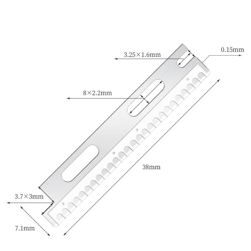 Lâminas de barbear para sobrancelhas reutilizáveis ​​de aço inoxidável multiuso