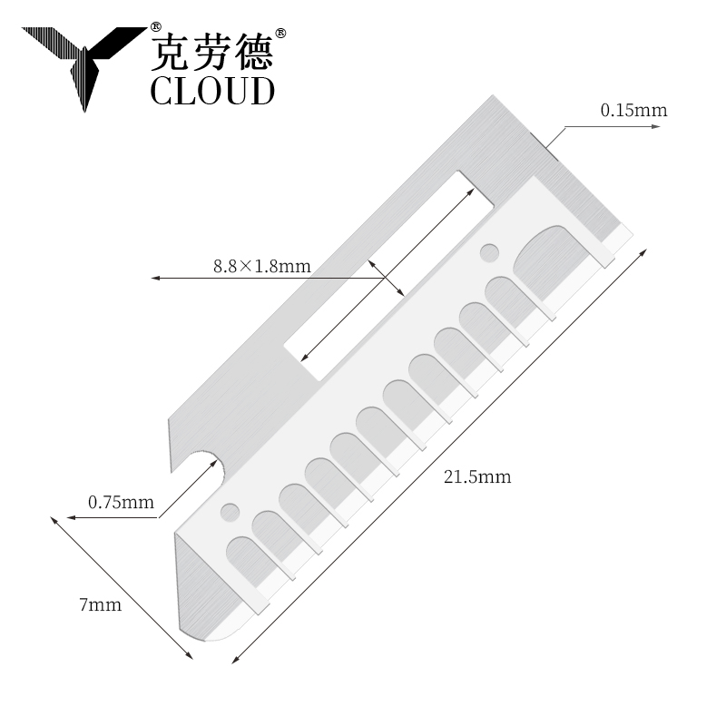 Sobrancelha de aço inoxidável afiada de precisão que dá forma às lâminas de faca