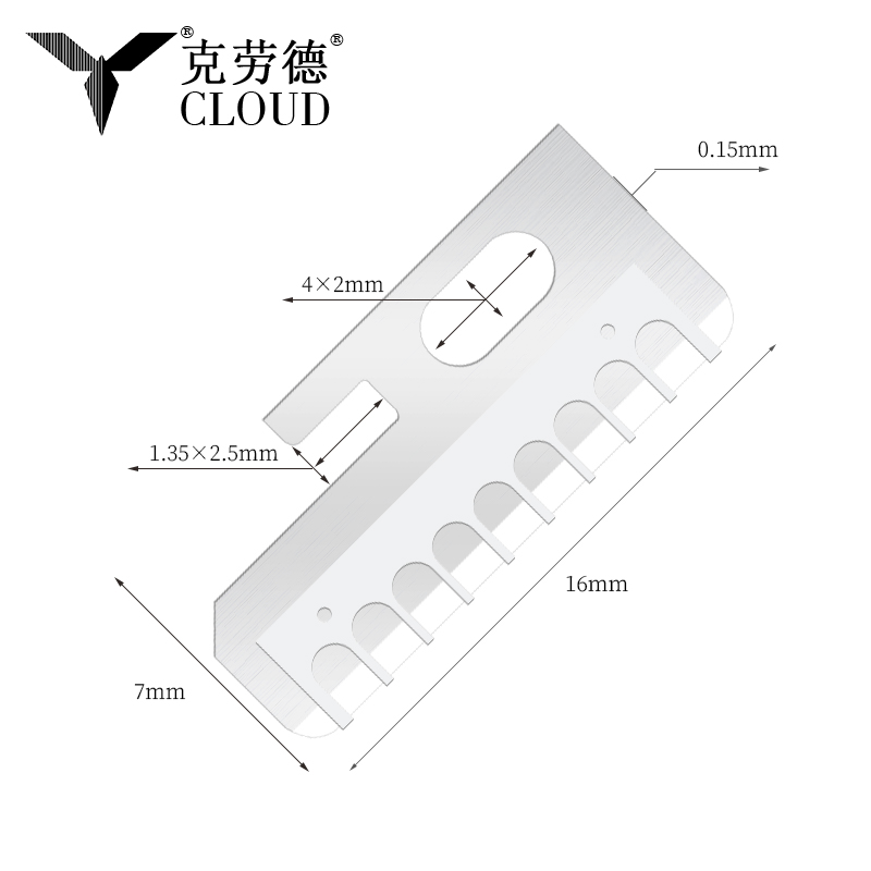 Sobrancelha de aço inoxidável afiada de precisão que dá forma às lâminas de faca