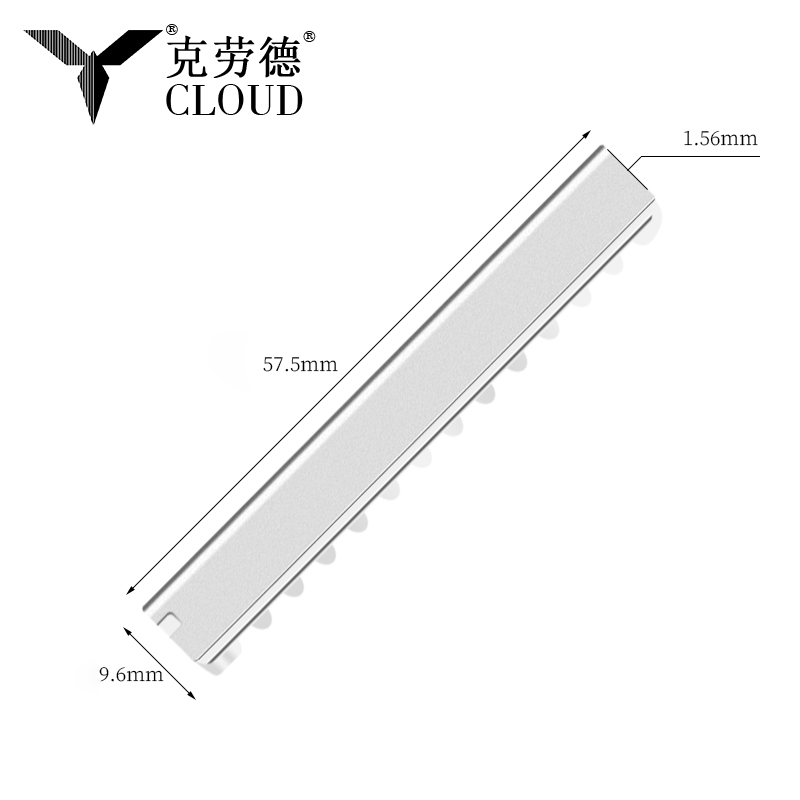 Lâminas de corte de cabelo de borda única em aço inoxidável