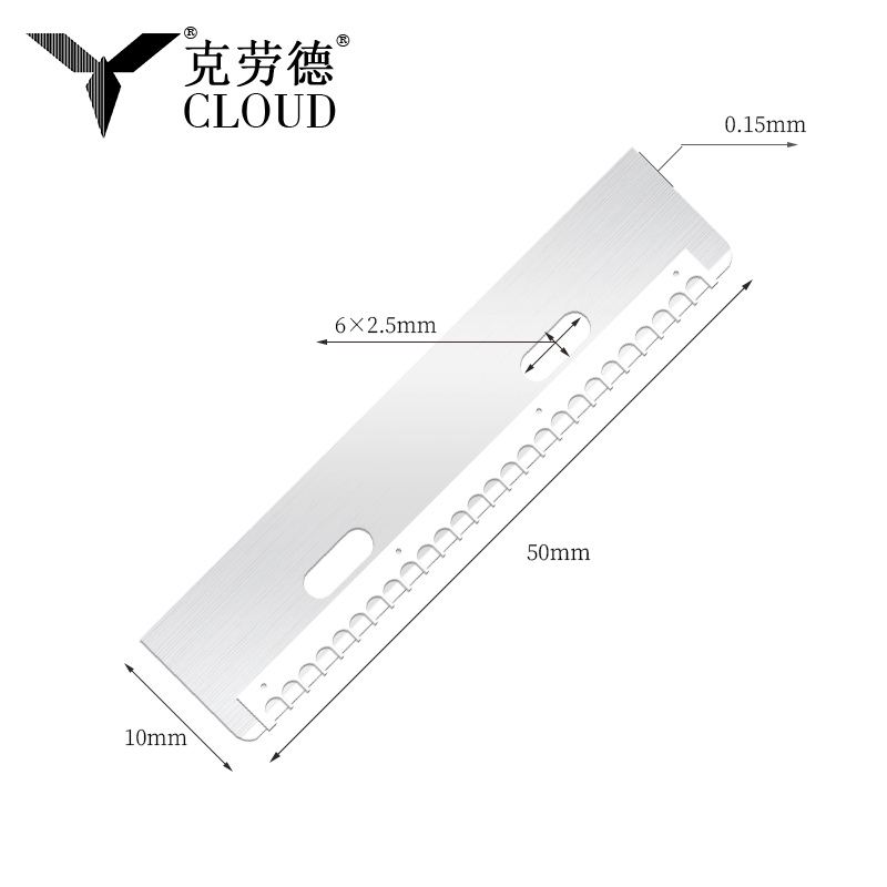 Lâmina de corte de sobrancelha de aço inoxidável reutilizável durável