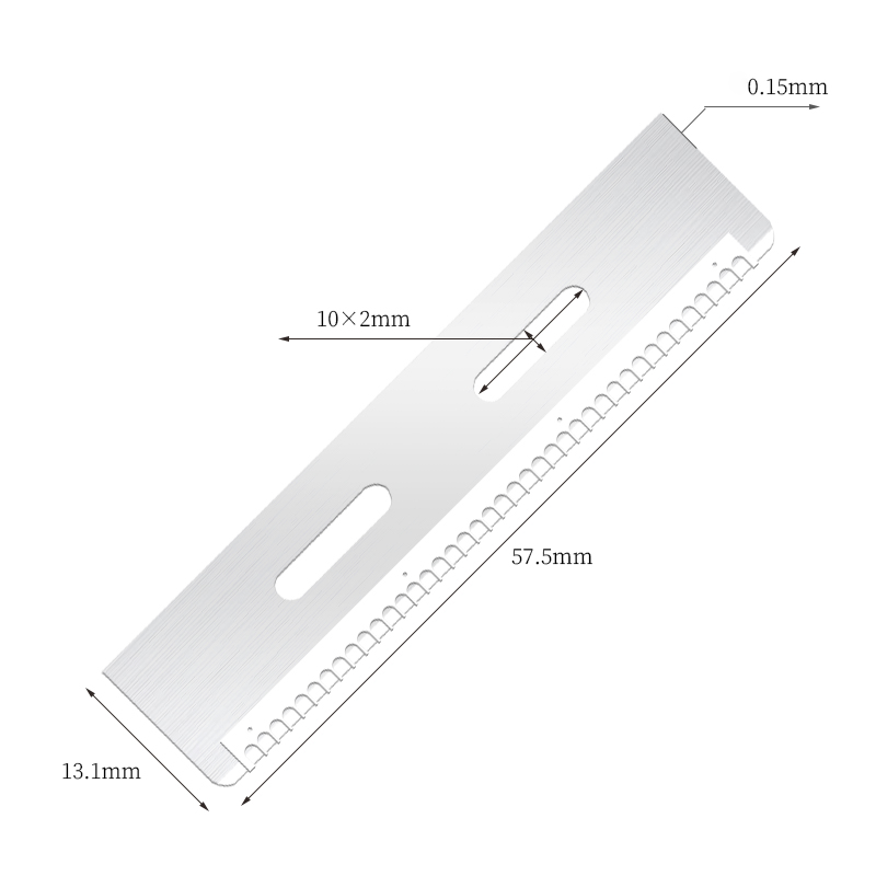 Lâmina de corte de sobrancelha de aço inoxidável reutilizável durável