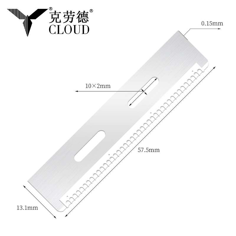Lâmina de corte de sobrancelha de aço inoxidável reutilizável durável