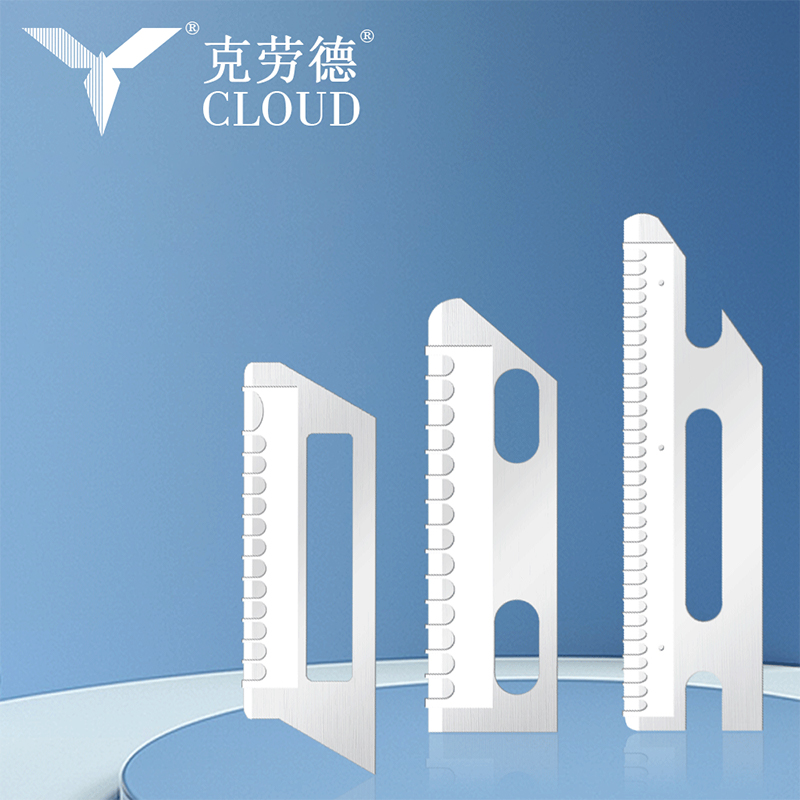 Lâminas de barbear portáteis ultra-lisas em aço inoxidável