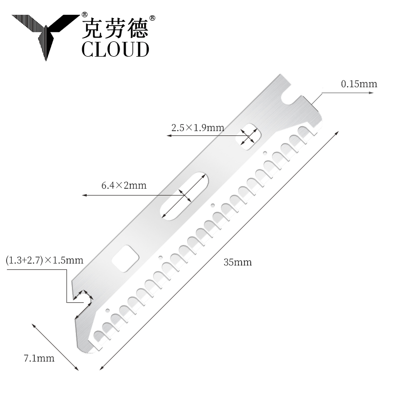 Lâminas de barbear para sobrancelhas reutilizáveis ​​de aço inoxidável multiuso